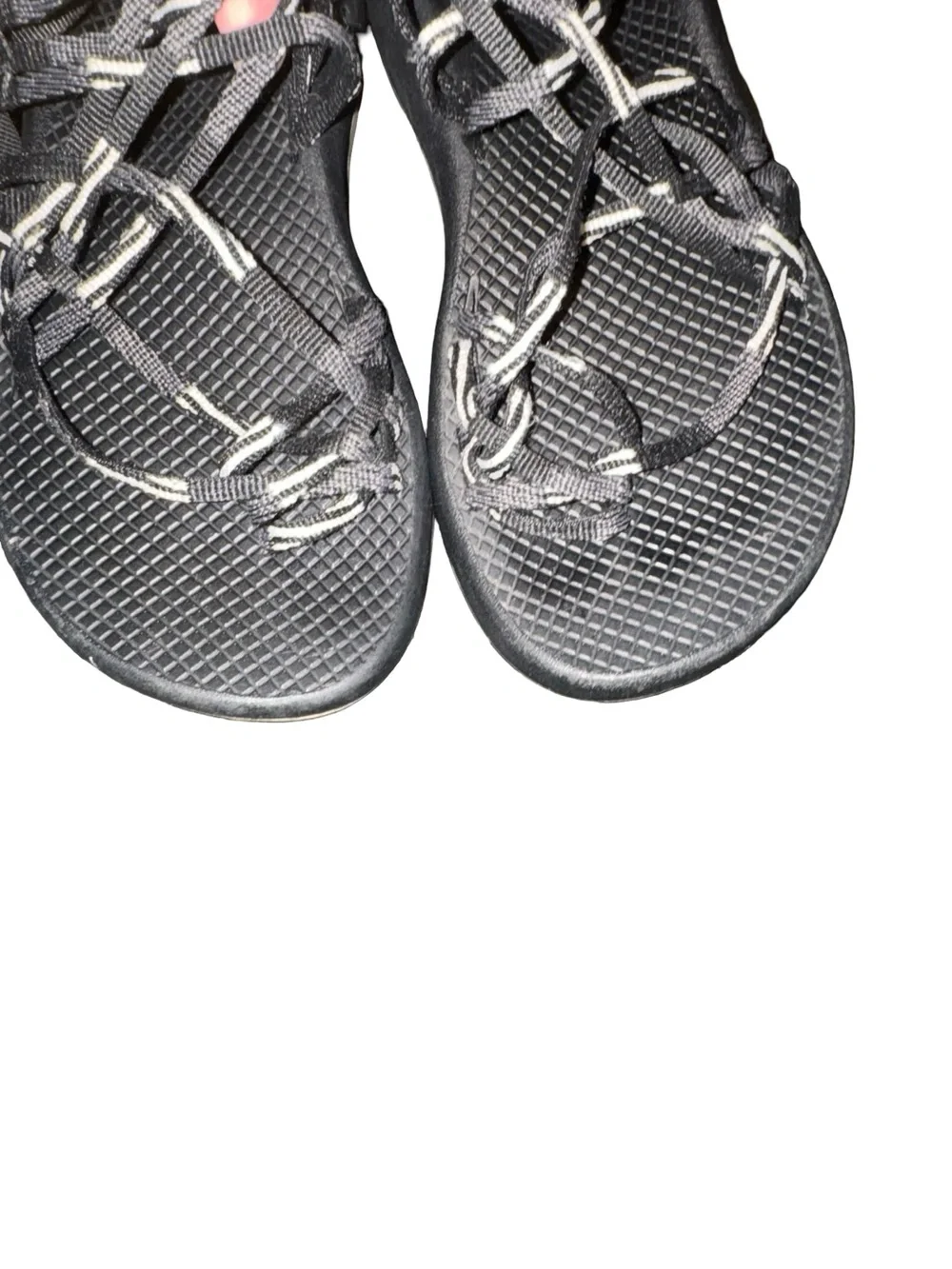 Sandals Chaco Sandals ZX3 Classic Scatter Black/White Arch‎ Support Women Sz 8